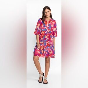 Johnny Was GIVERNEY GARDENS RUFFLE SLEEVE DRESS